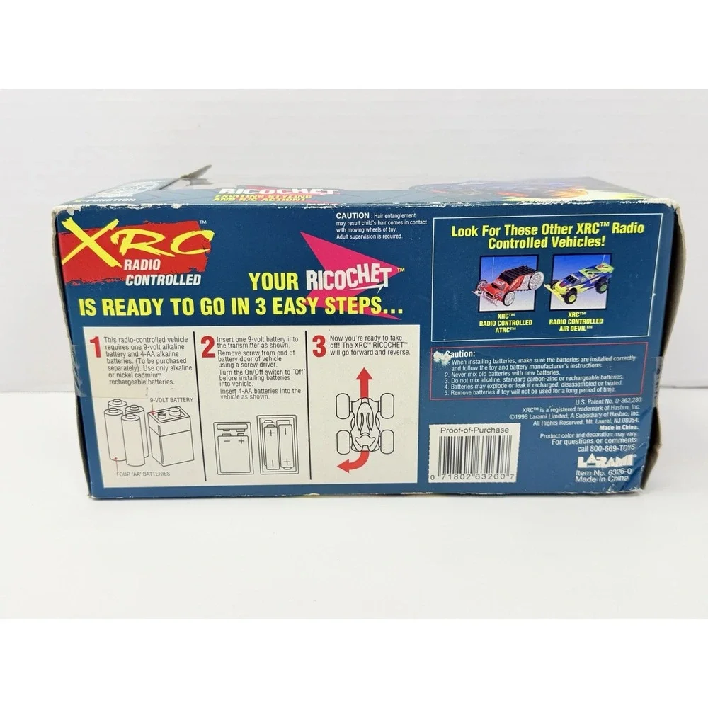Vintage 1996 Larami Hasbro XRC Ricochet RC Stunt Car New in Box